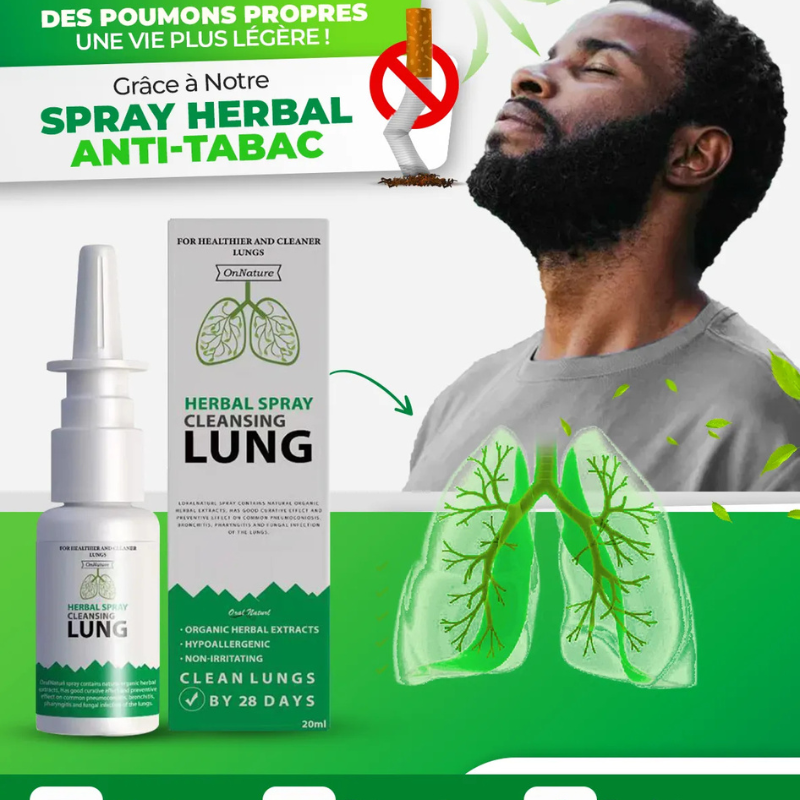 Spray Herbal Anti-Tabac – Arrêtez de Fumer et Nettoyez Vos Poumons Naturellement